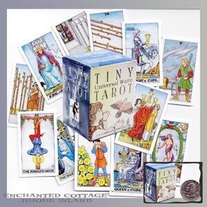 TINY UNIVERSAL WAITE TAROT CARDS Deck Divination Fortune Telling Authentic NEW